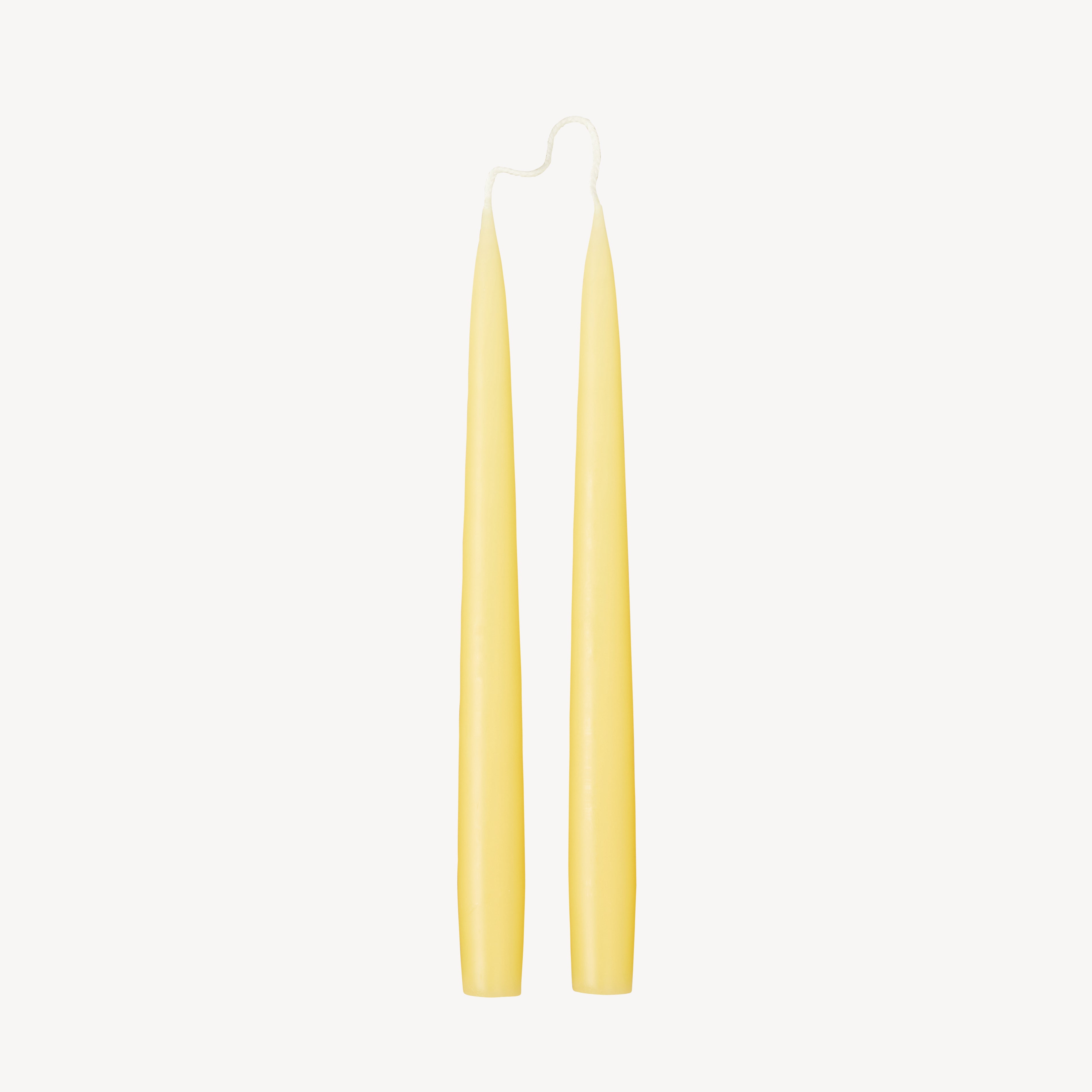 Taper Candle Gift Pair - Butter Yellow