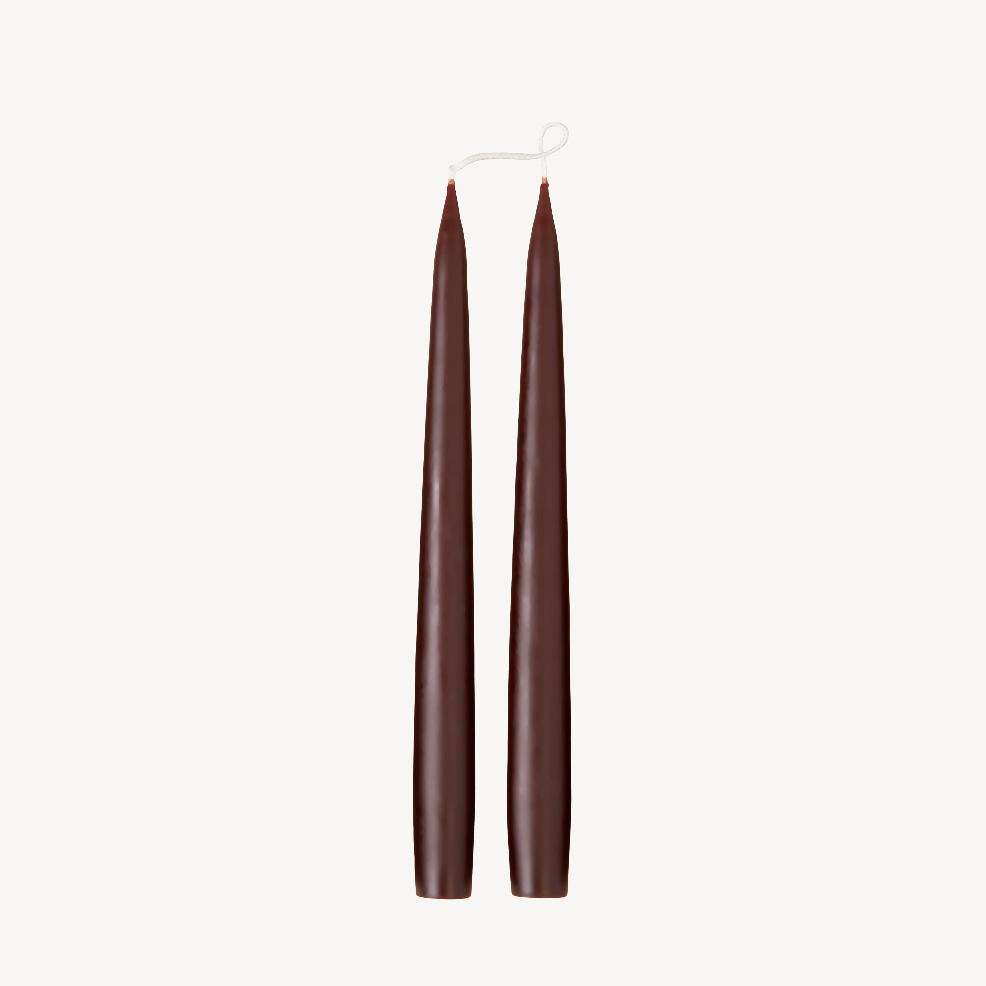 Taper Candle Gift Pair - Espresso Brown