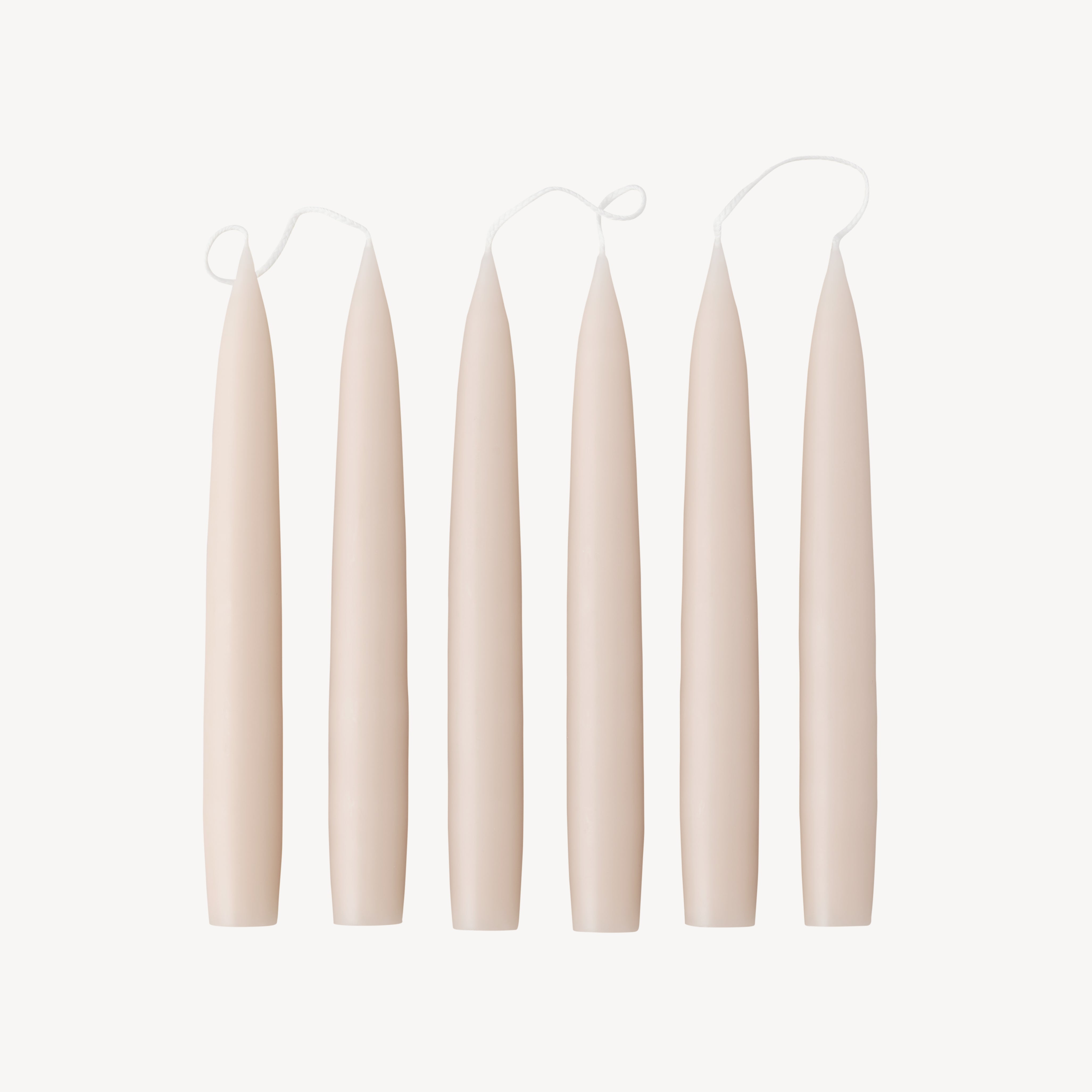 Box of 6 Candles - Taper 20 - Nude