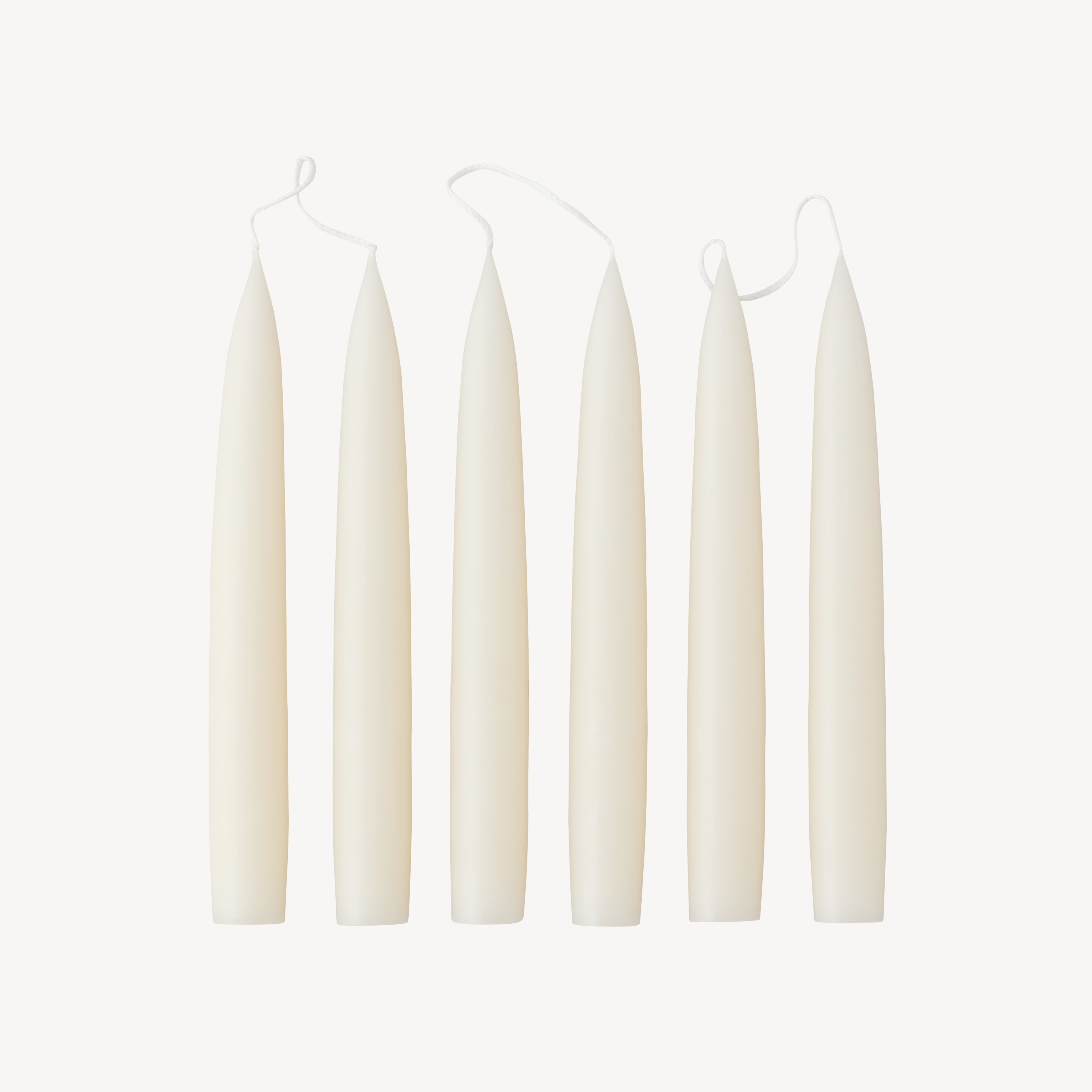 Box of 6 Candles - Taper 20 - Off White