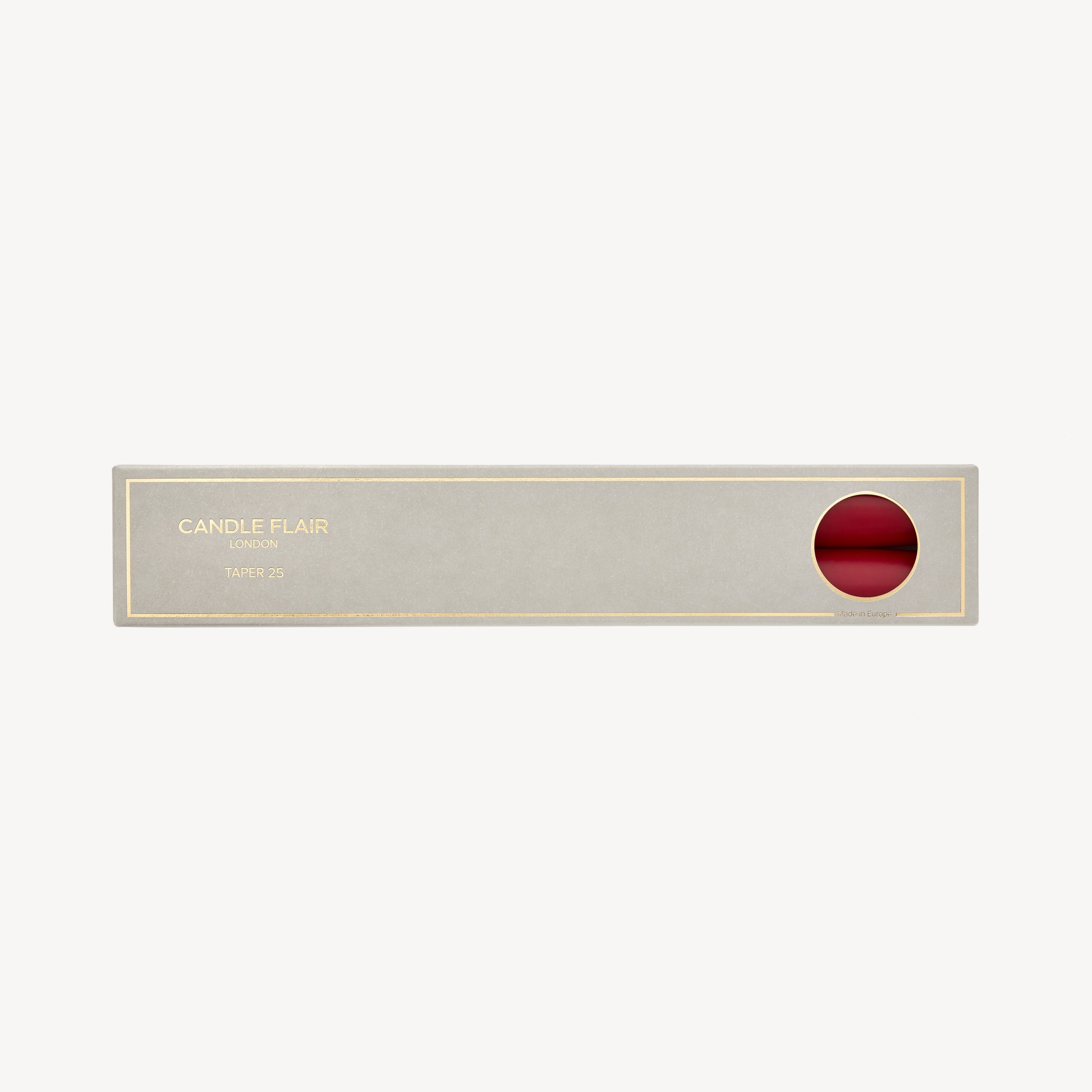 Taper Candle Gift Pair - Burgundy Red