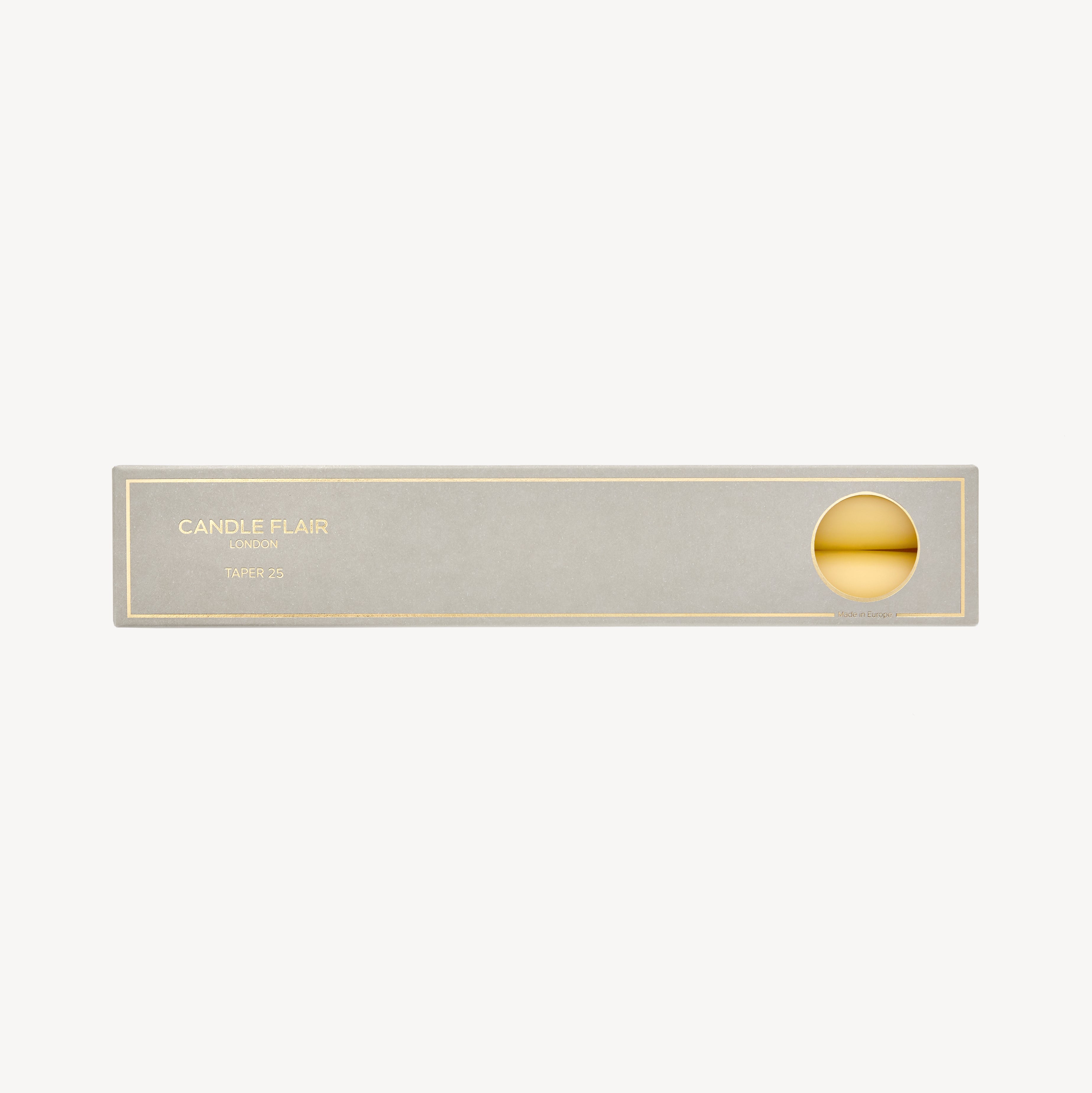Taper Candle Gift Pair - Butter Yellow