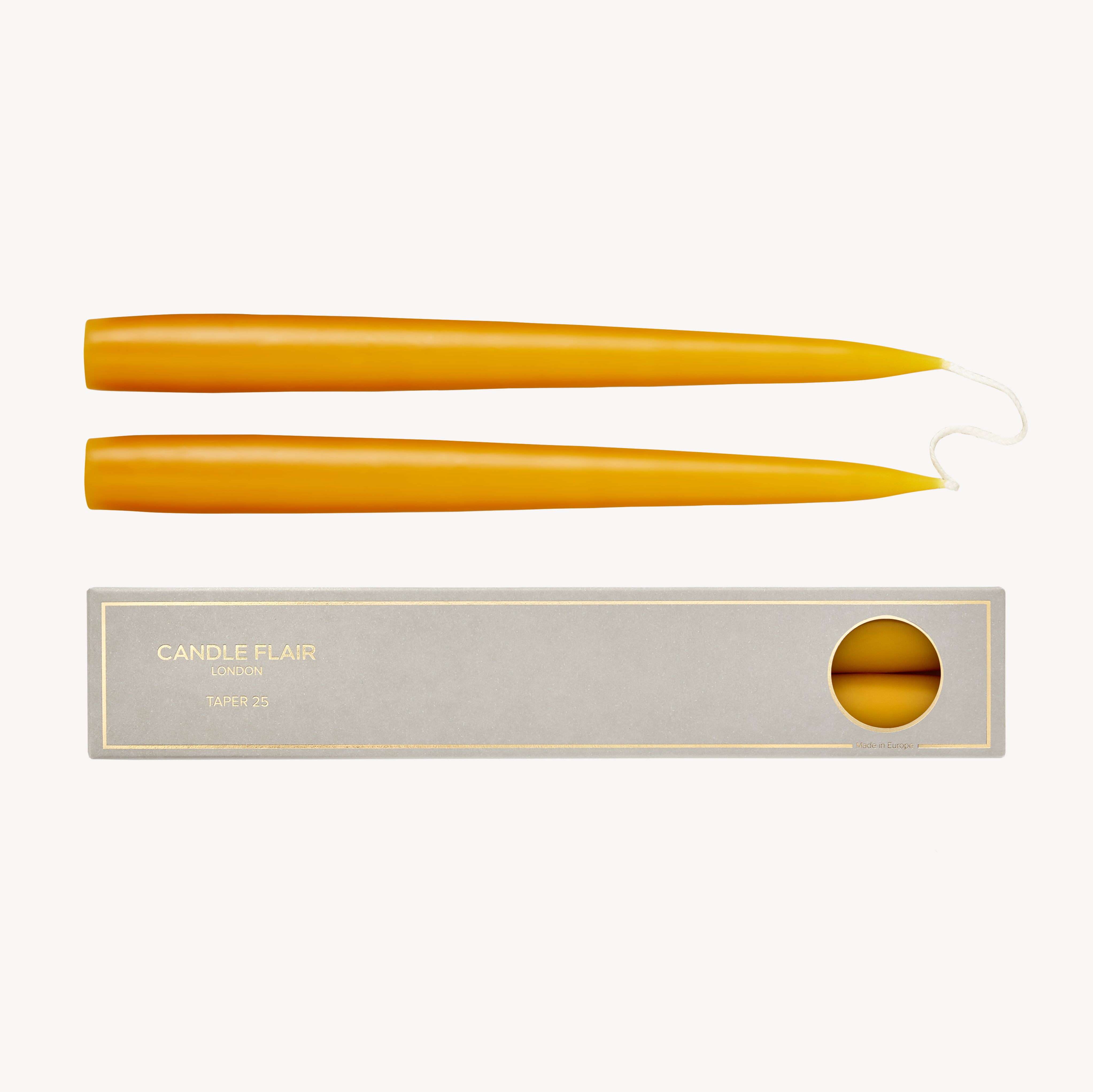 Taper Candle Gift Pair - Honey