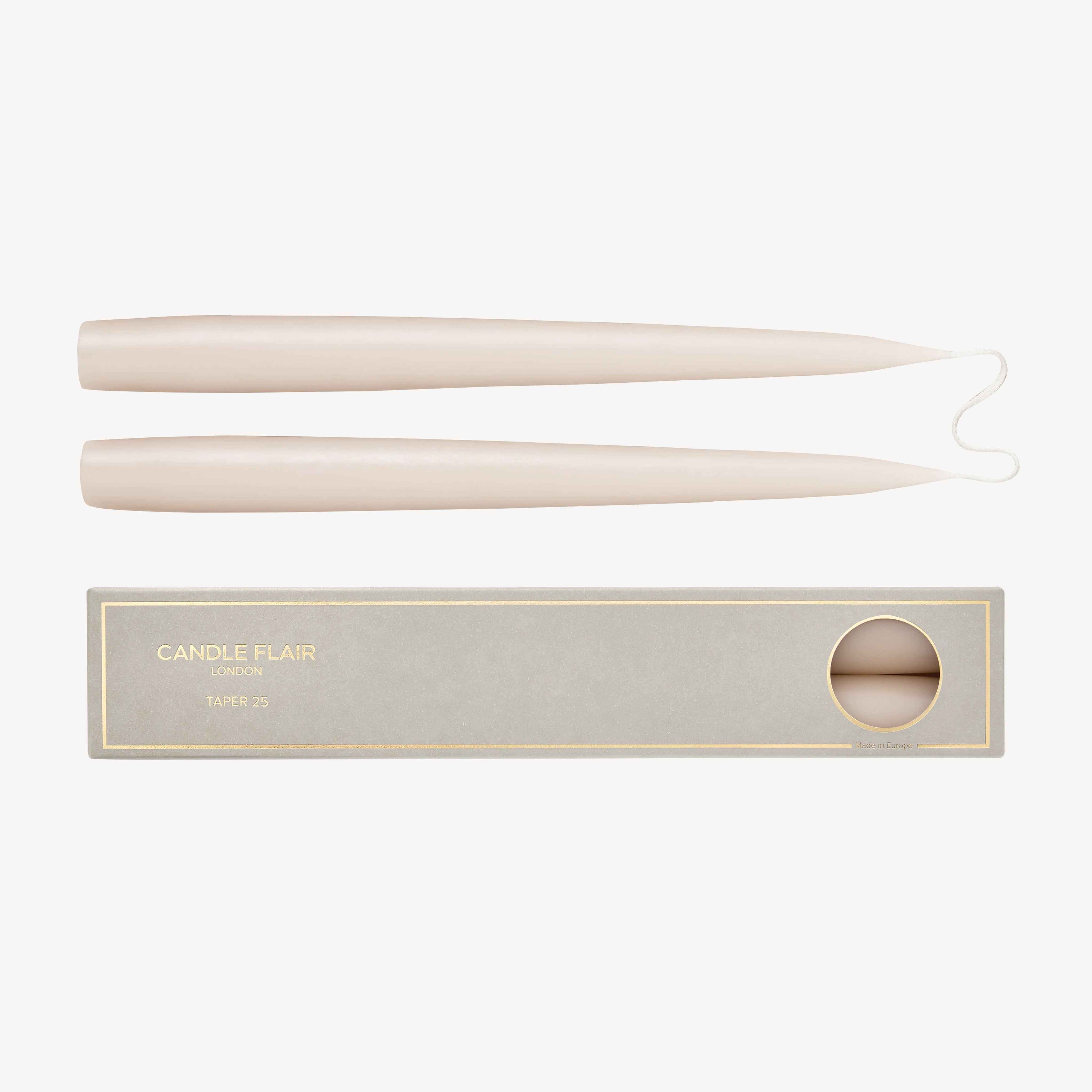 Taper Candle Gift Pair - Nude
