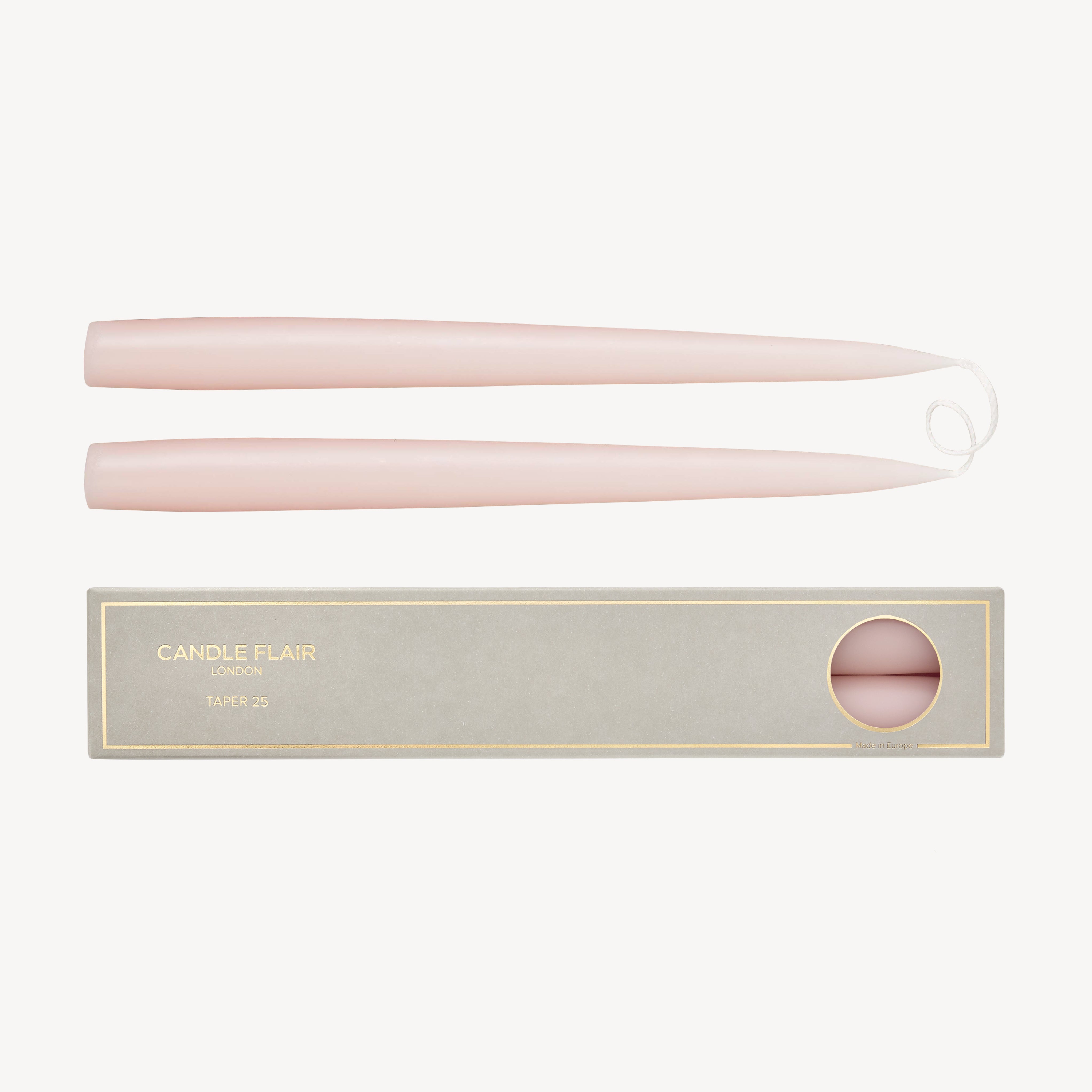 Taper Candle Gift Pair - Powder Pink