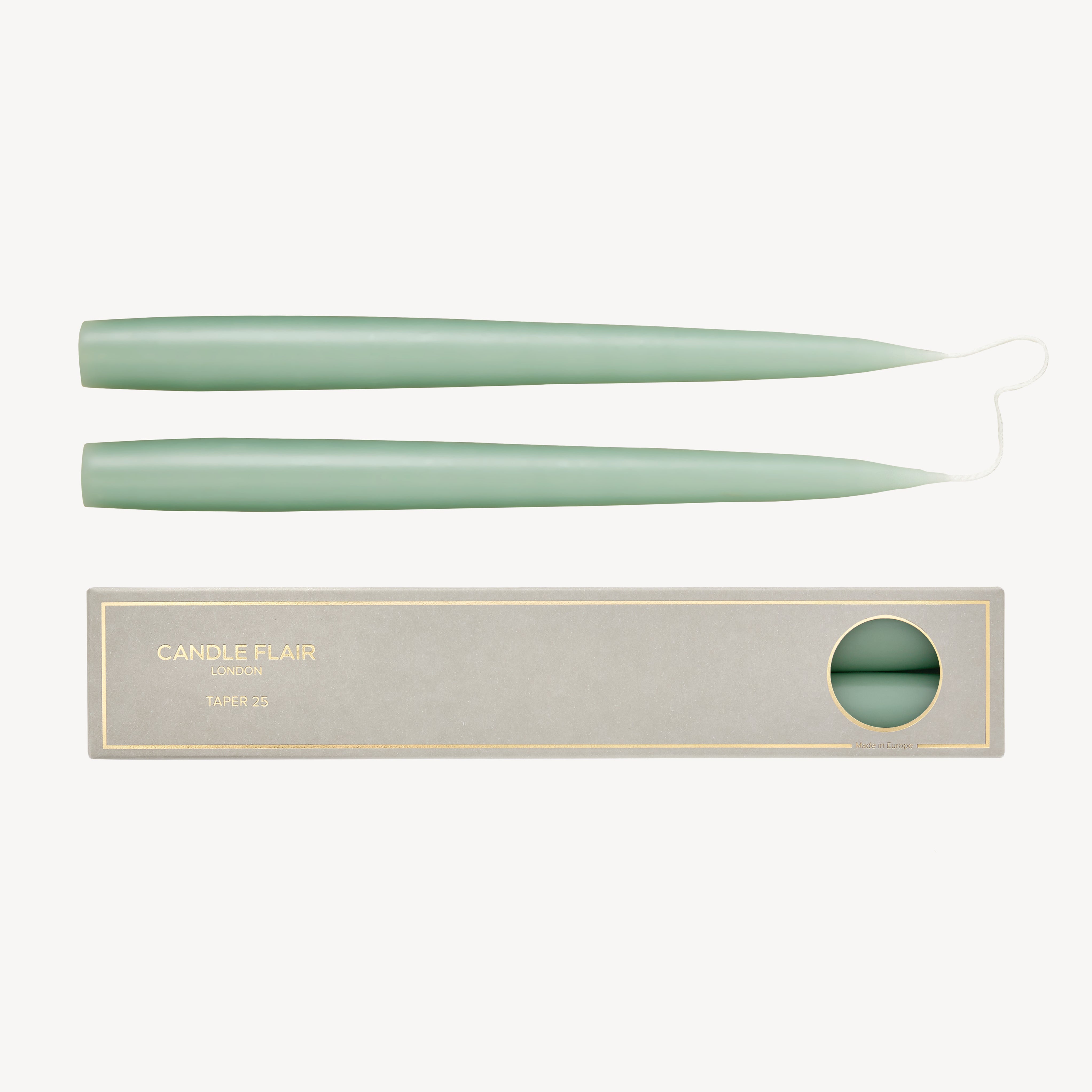 Taper Candle Gift Pair - Sage Green