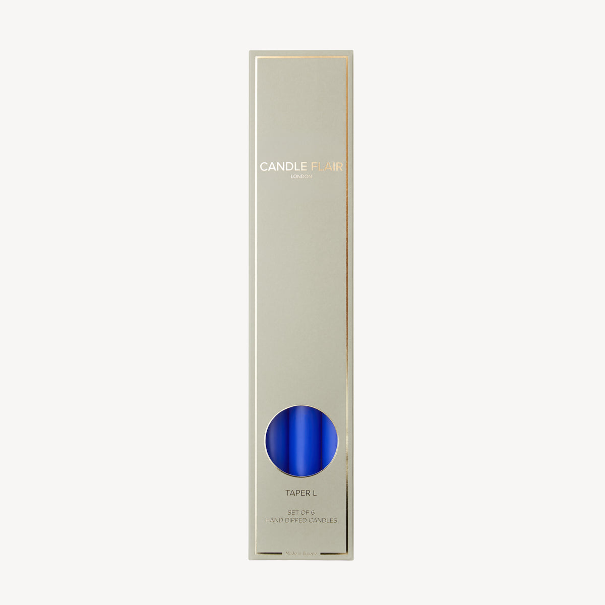 Box of 6 Candles - Taper 35 - Cobalt Blue