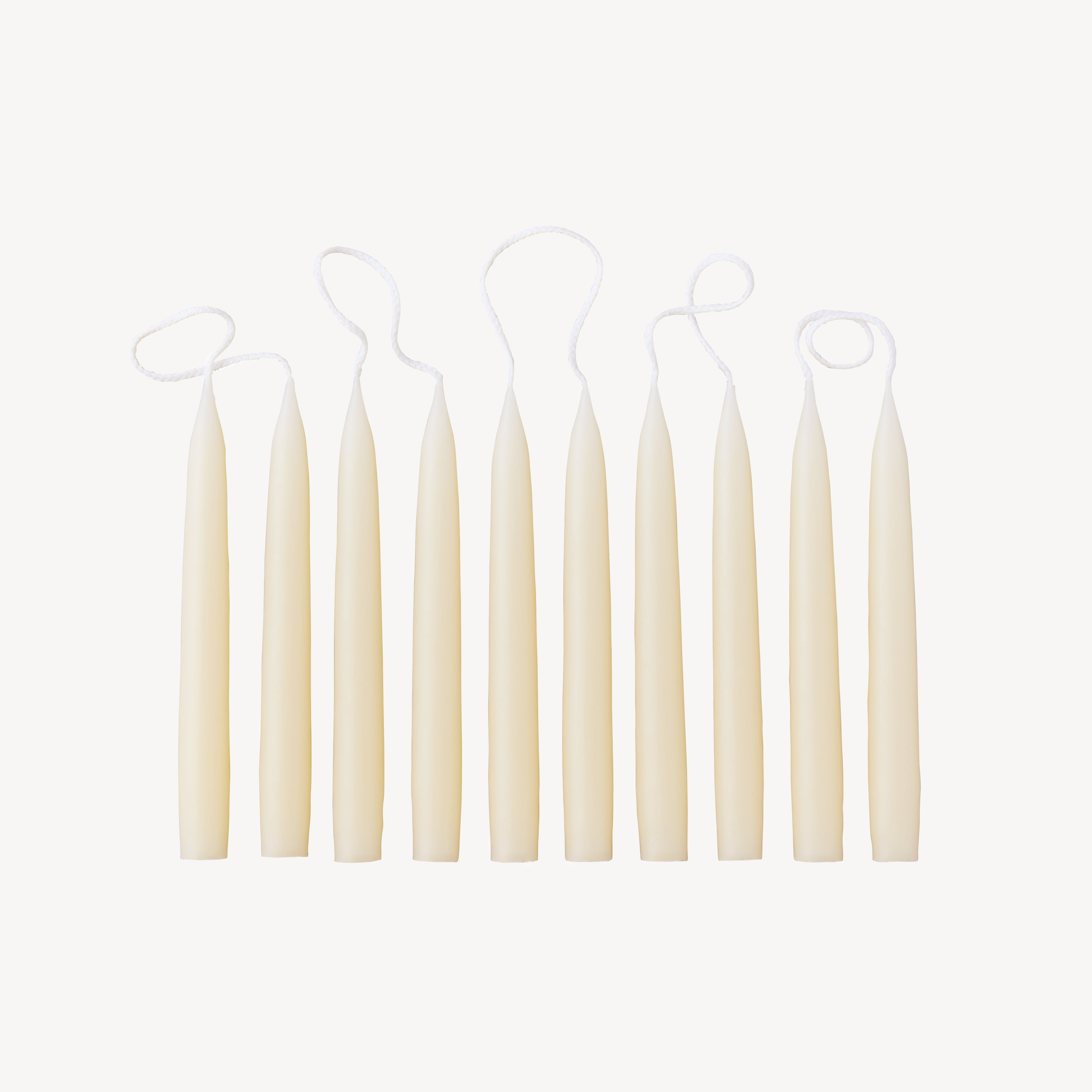 Box of 10 Candles - Taper Mini - Ivory