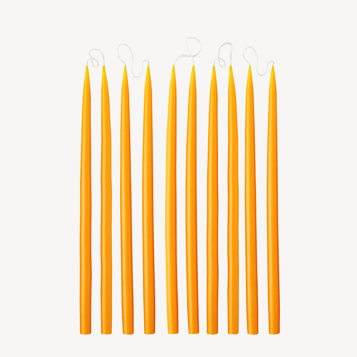 Box of 10 Candles - Taper 28 Skinny - Butterscotch
