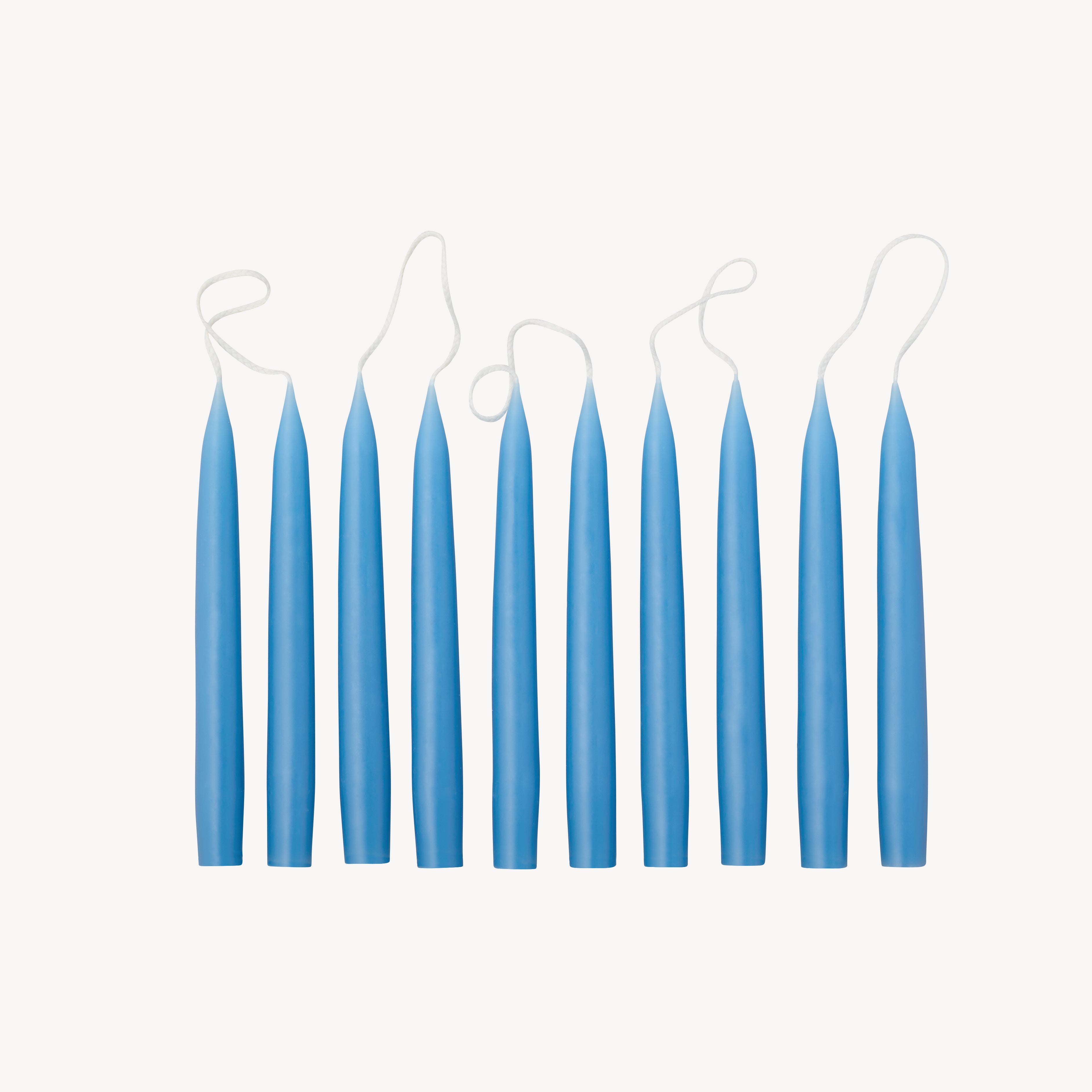 Box of 10 Candles - Taper Mini - Wedgewood Blue