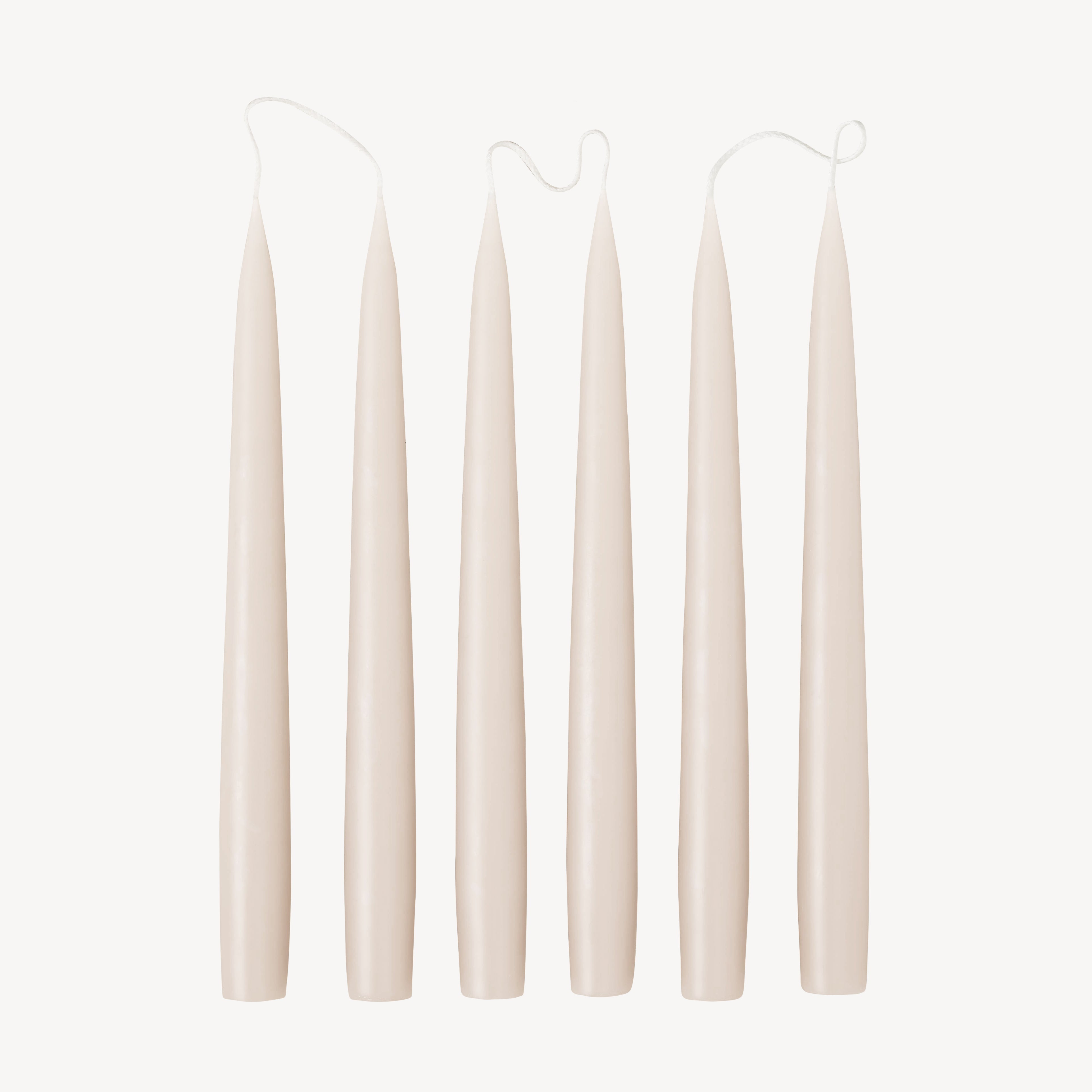 Box of 6 Candles - Taper 25 - Nude