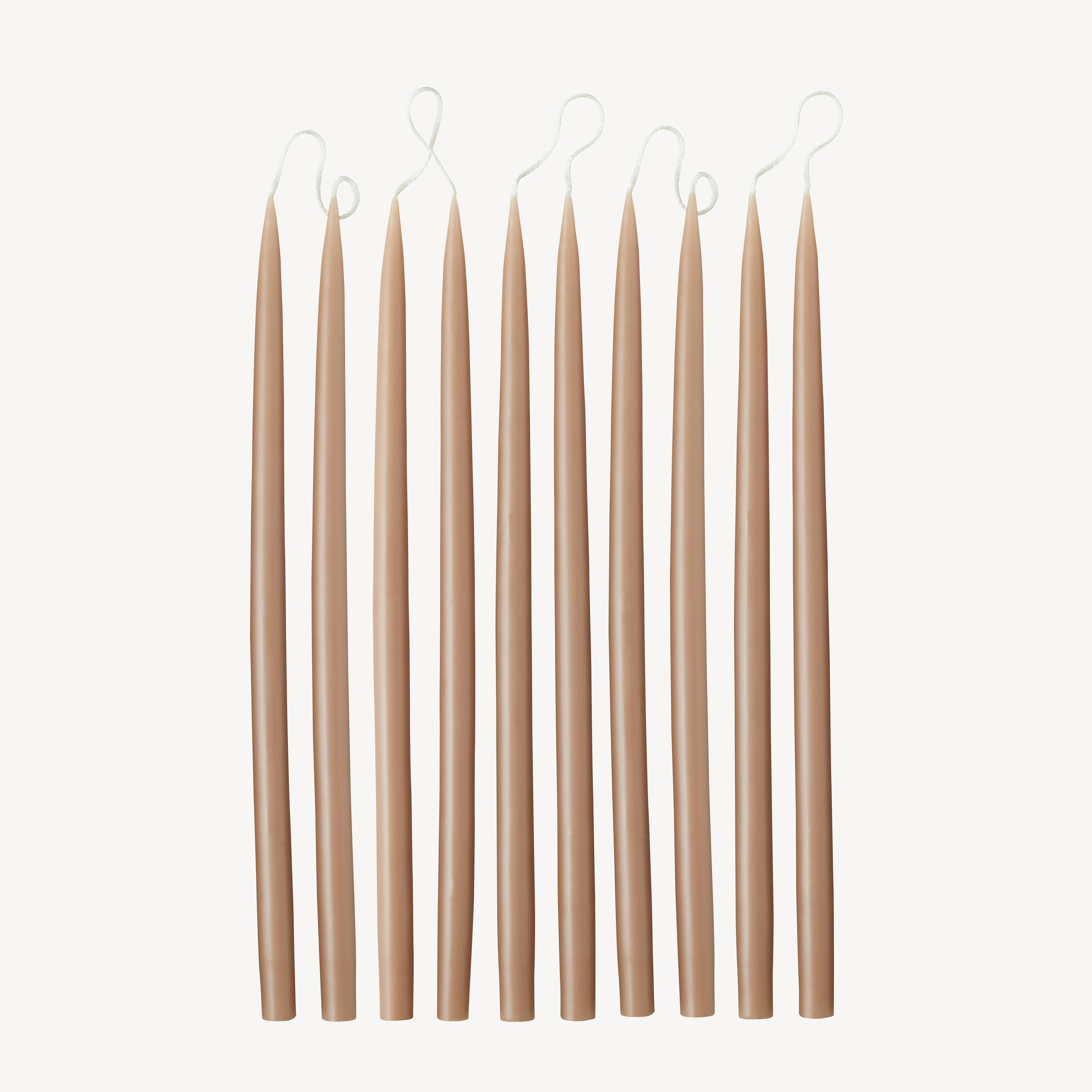 Box of 10 Candles - 28 Skinny - Cappuccino