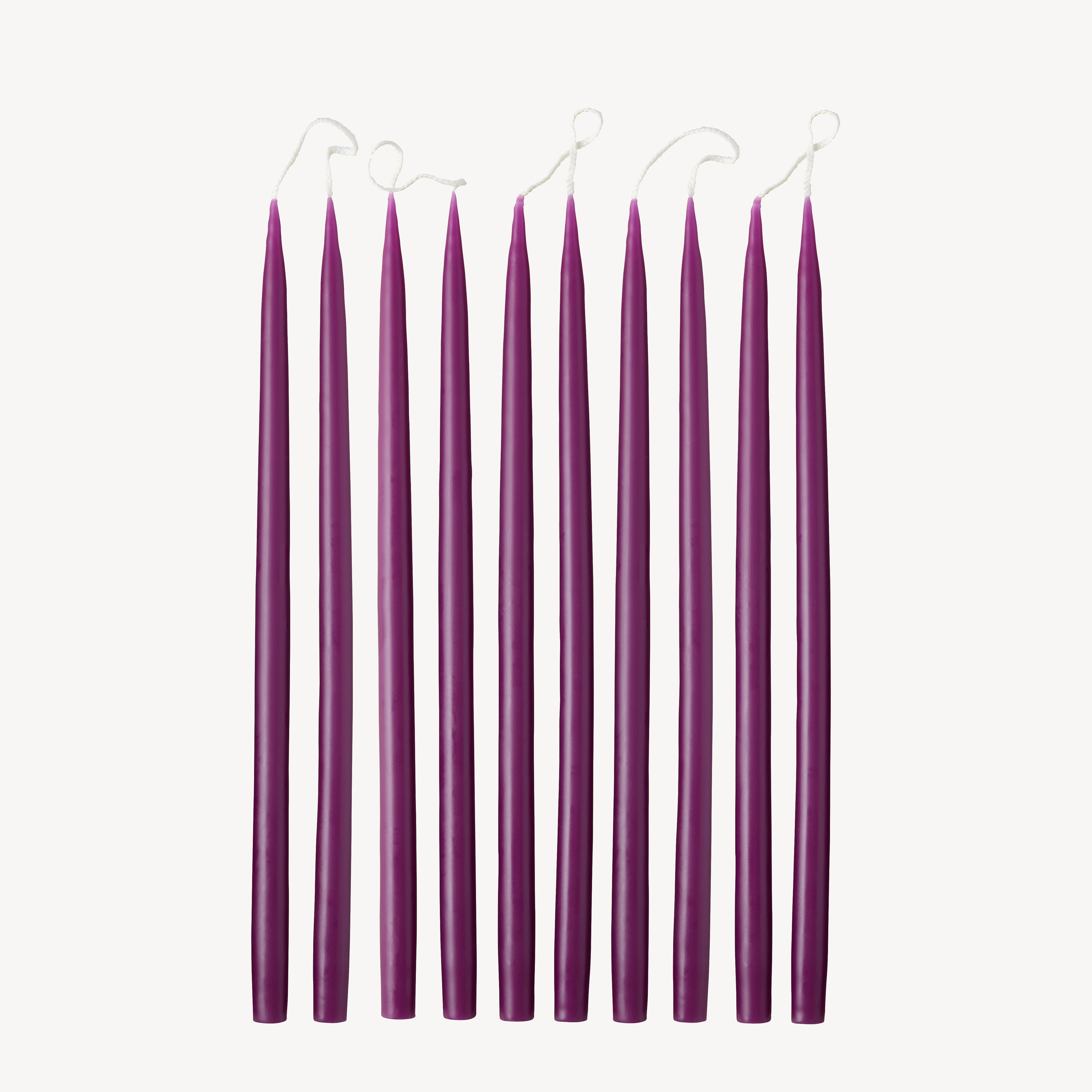 Box of 10 Candles - Taper 28 Skinny - Dark Heather