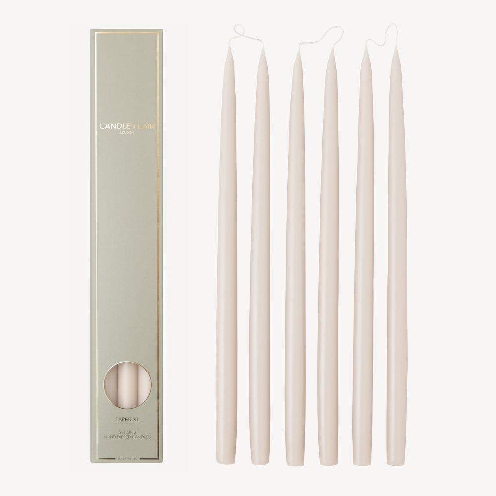 Box of 6 Candles - Taper 45 - Nude