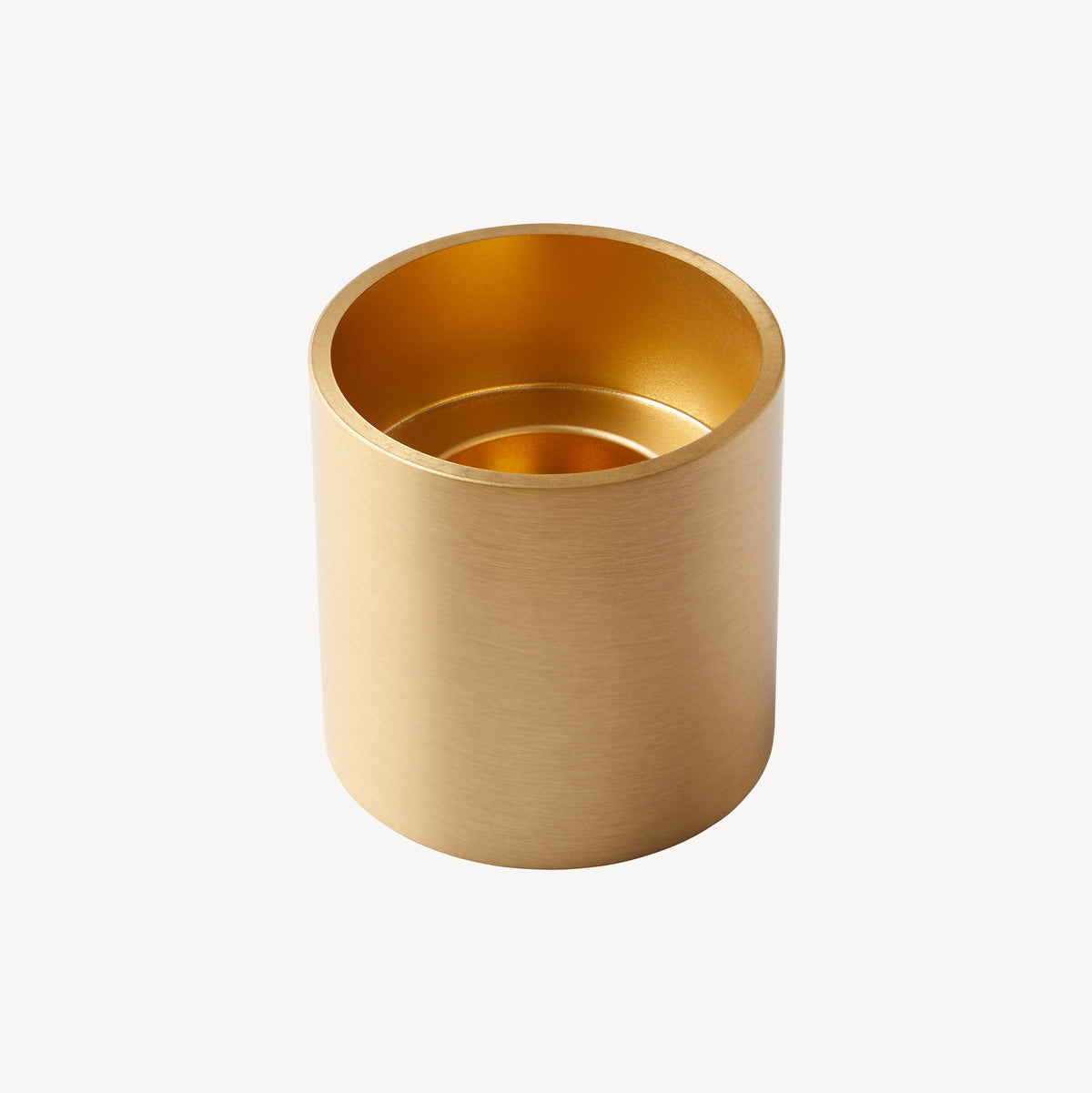 Candle Flair Roman solid brass candle holder with a satin finish