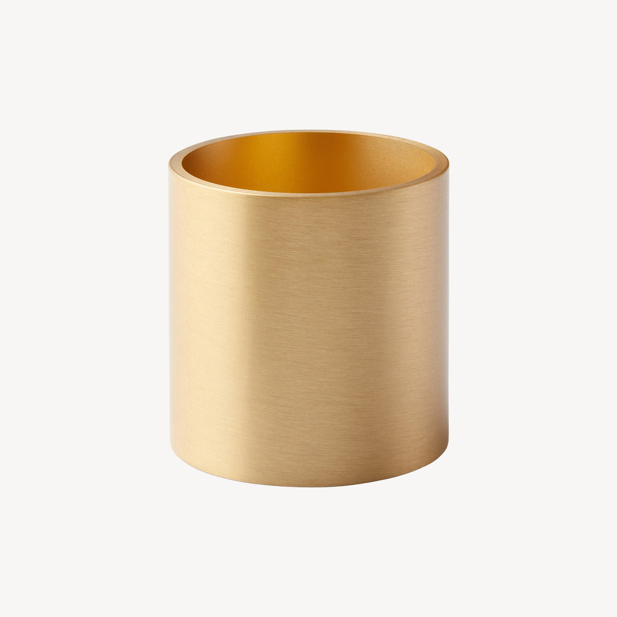 Candle Flair Roman solid brass candle holder with a satin finish
