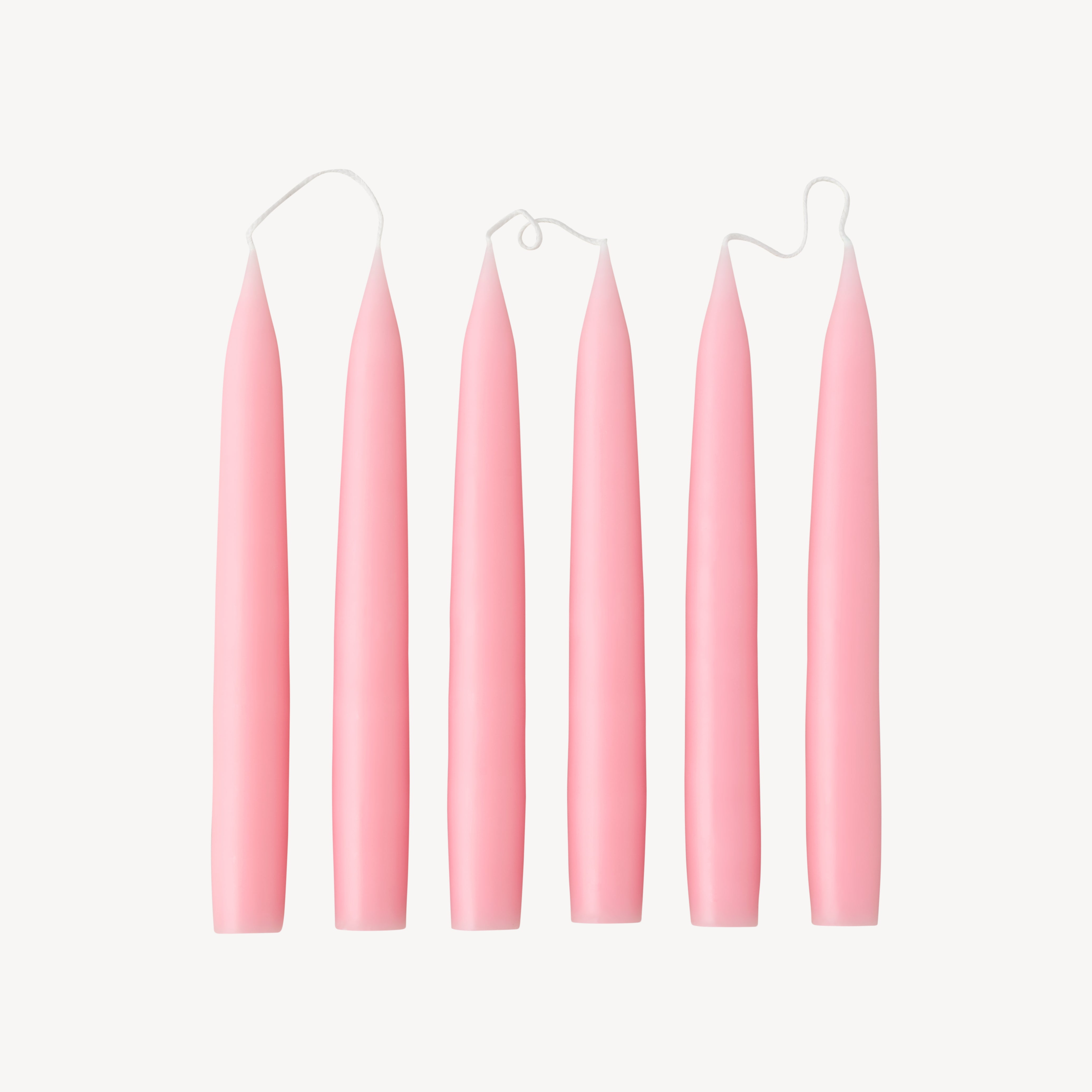 Box of 6 Candles - Taper 20 - Candy Pink