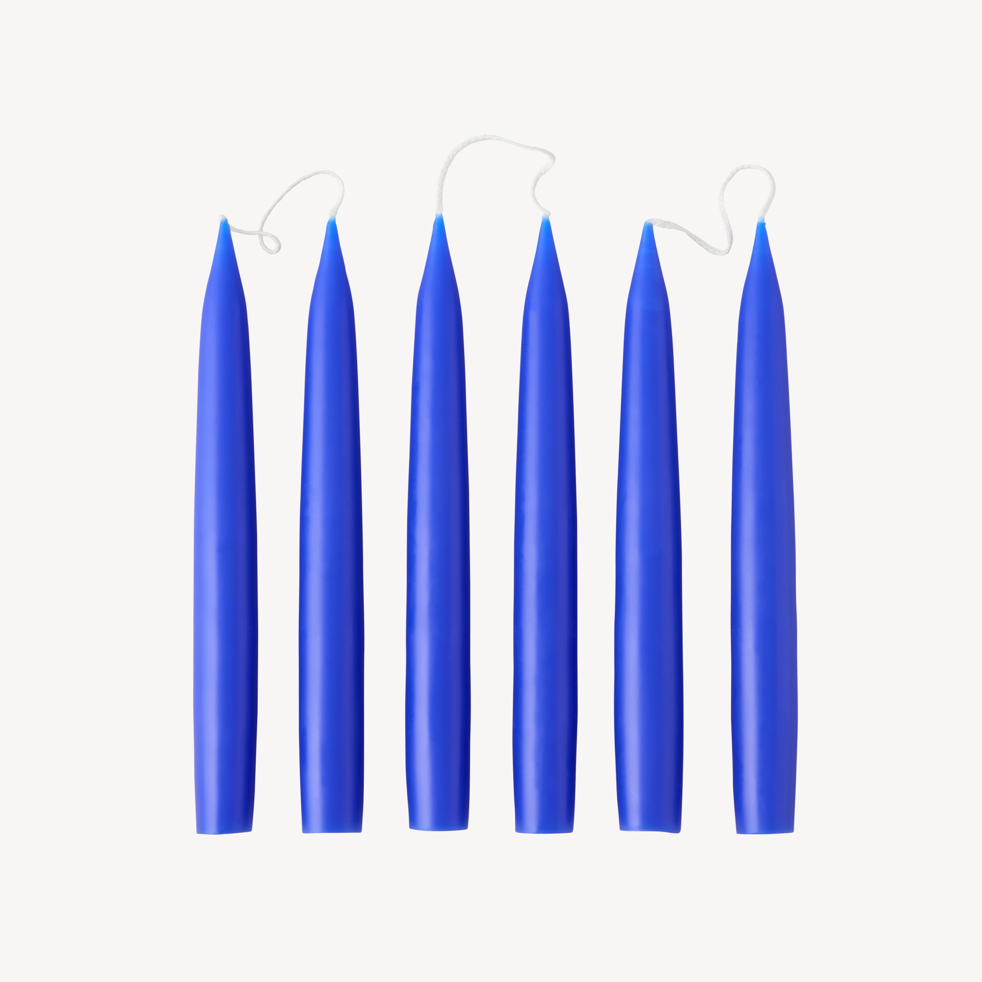 Box of 6 Candles - Taper 20 - Cobalt Blue