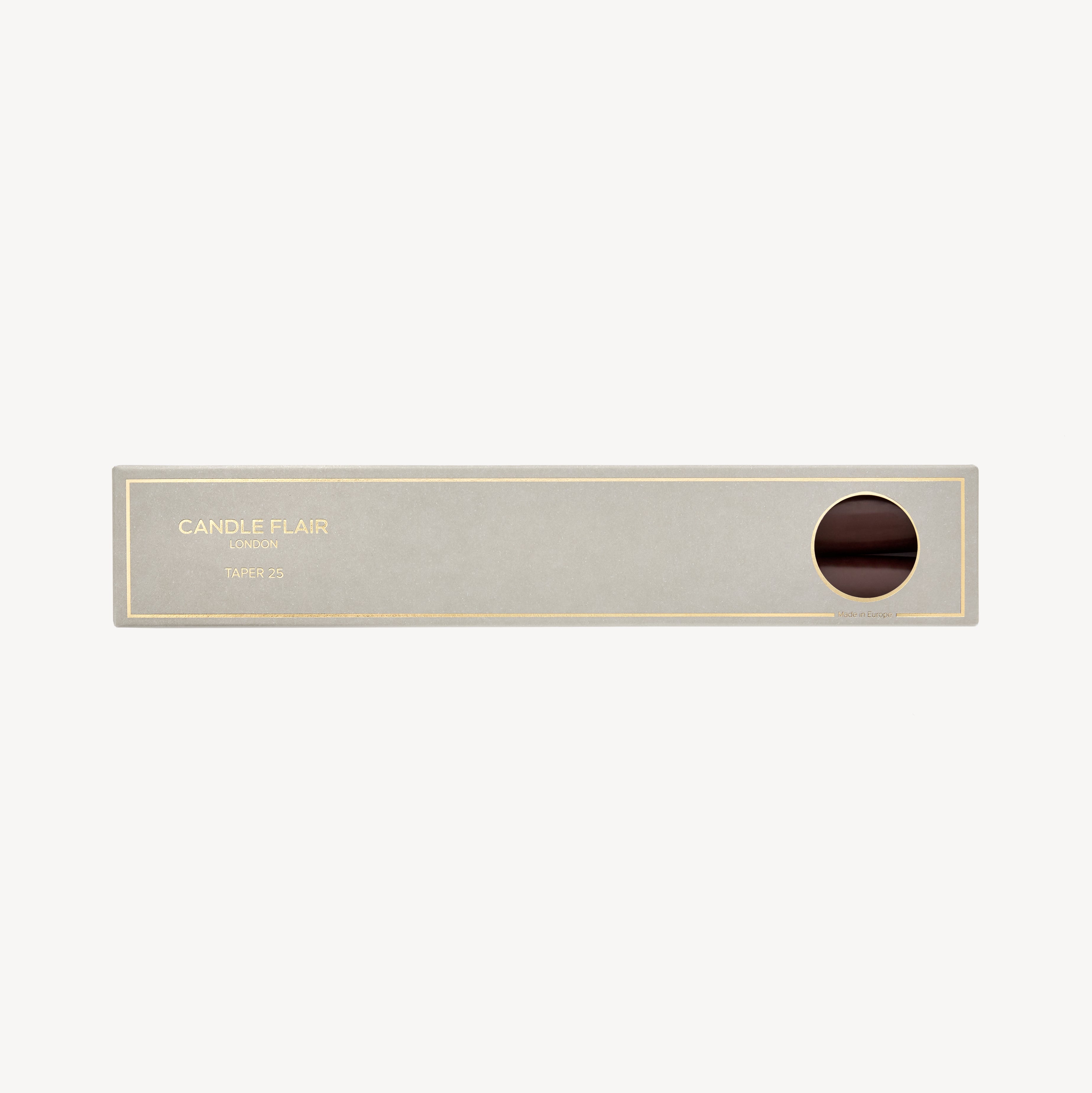 Taper Candle Gift Pair - Espresso Brown