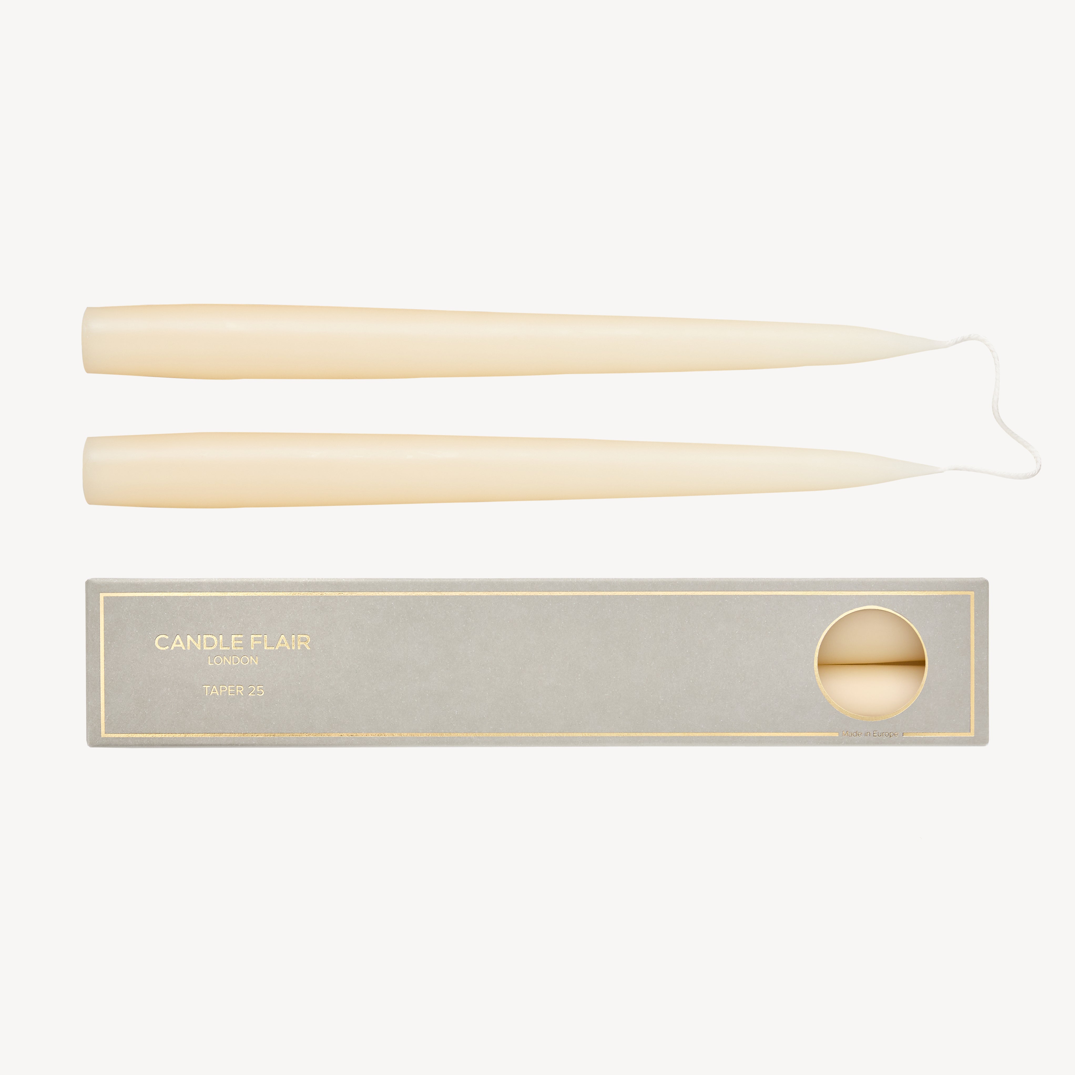 Taper Candle Gift Pair - Ivory