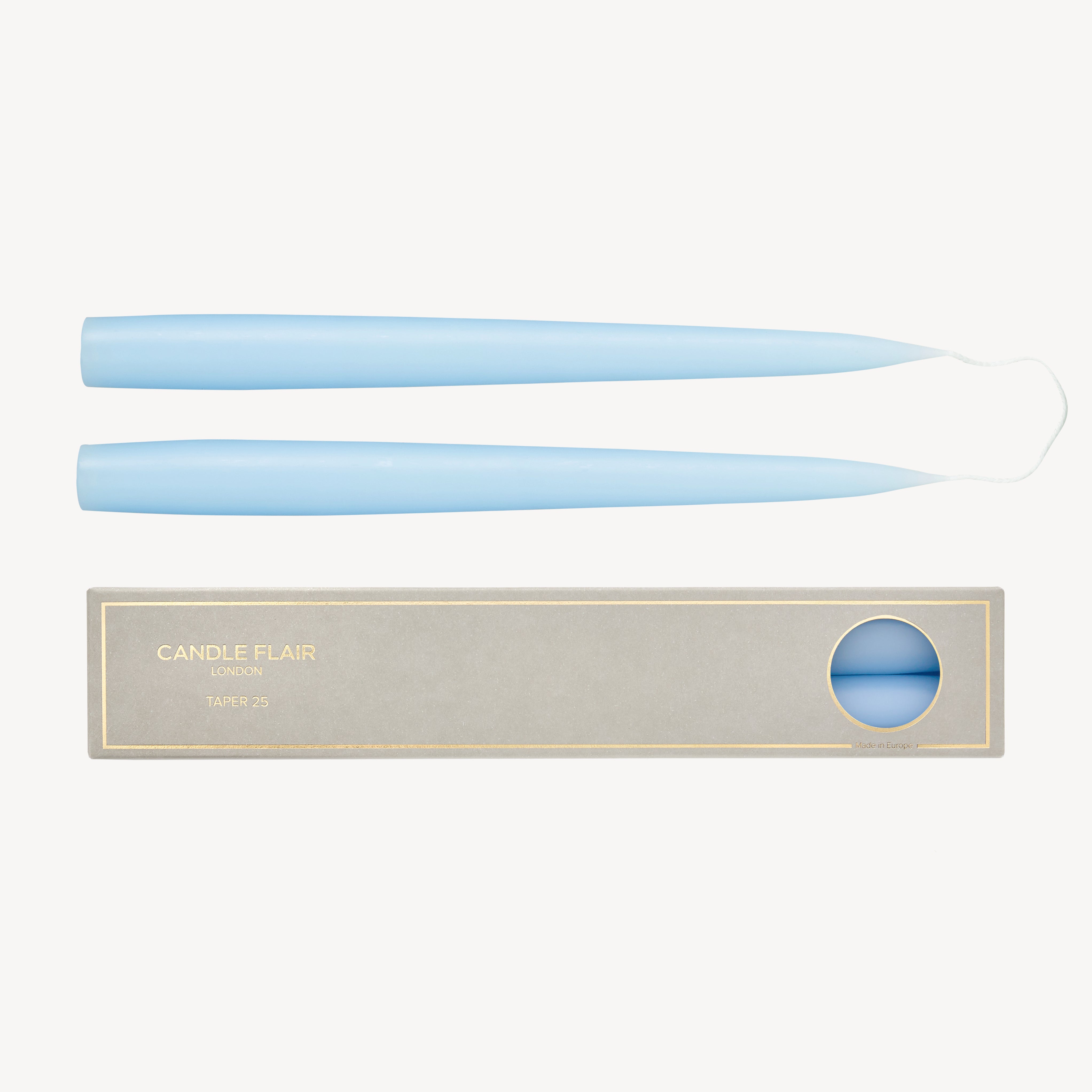 Taper Candle Gift Pair - Pale Blue