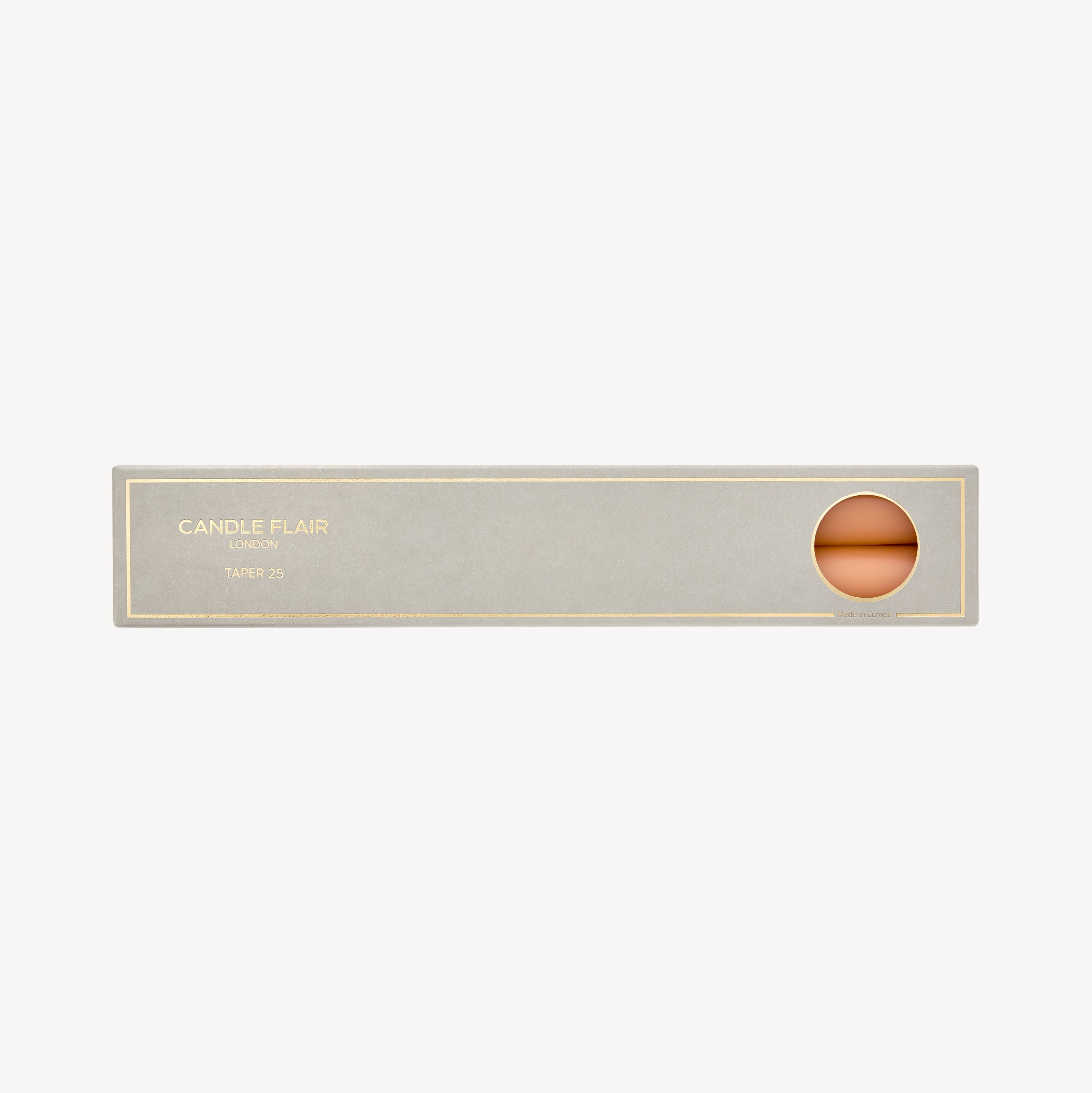 Taper Candle Gift Pair - Peach