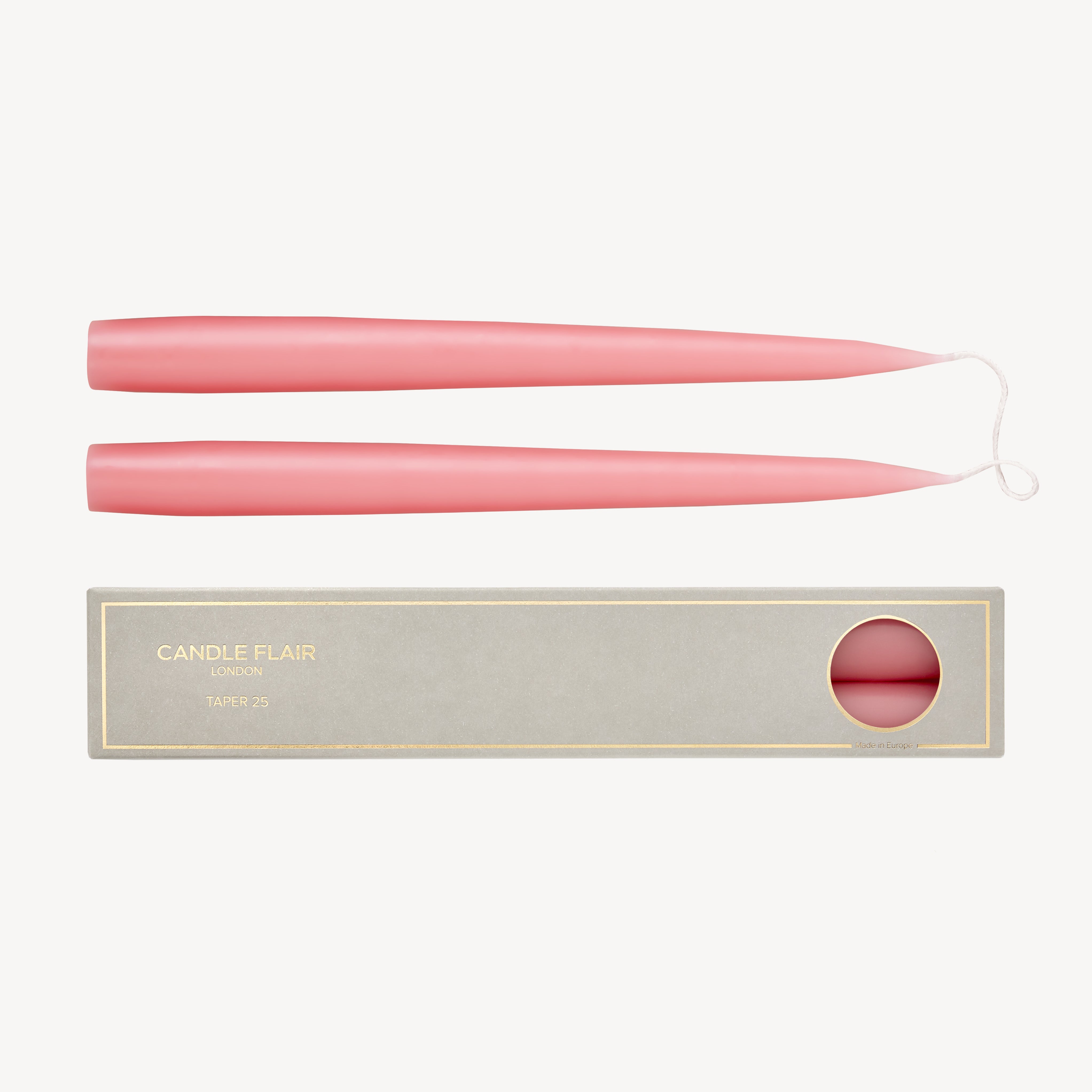 Taper Candle Gift Pair - Antique Rose