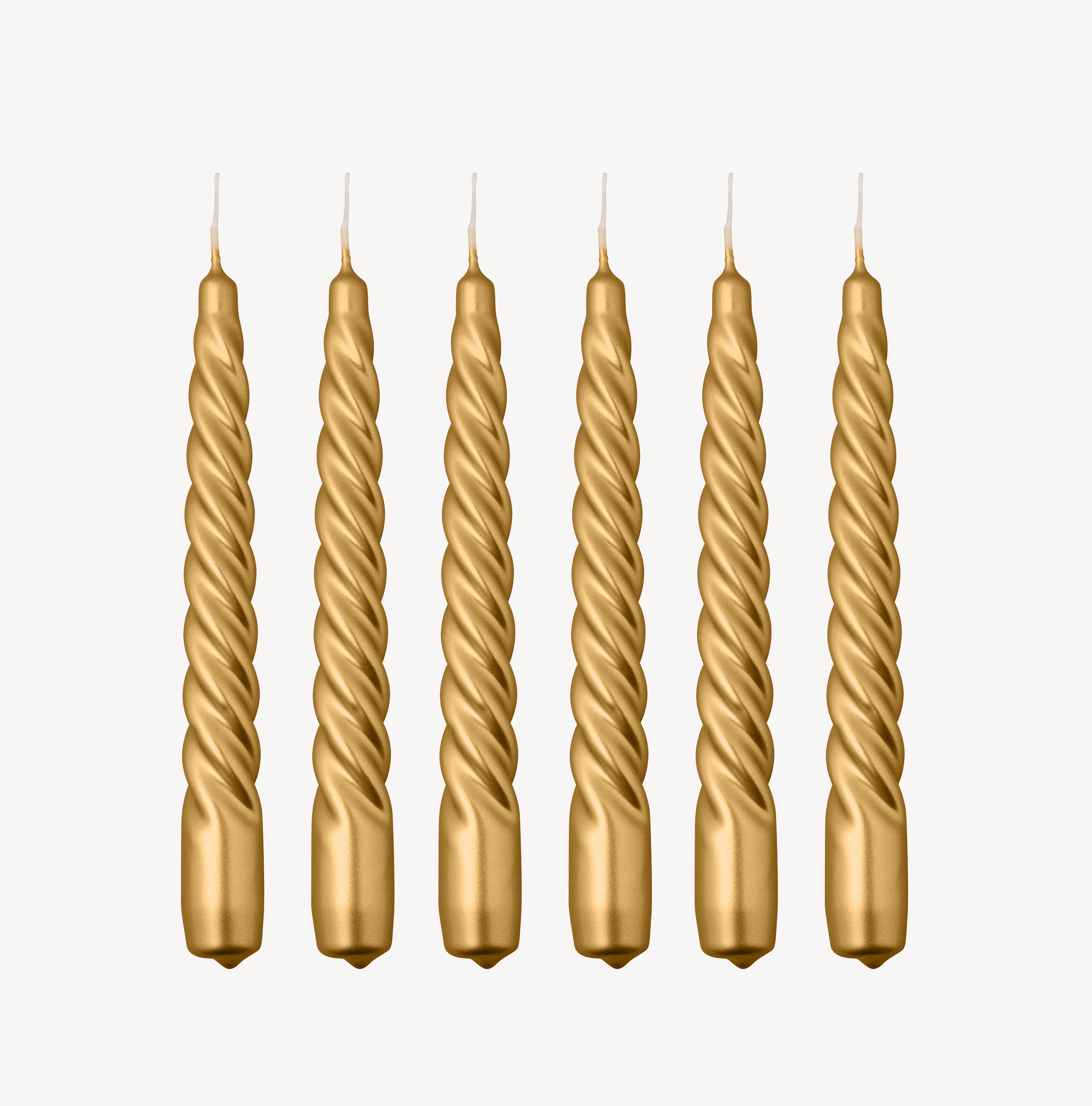 Twist Candle - Metallic Gold