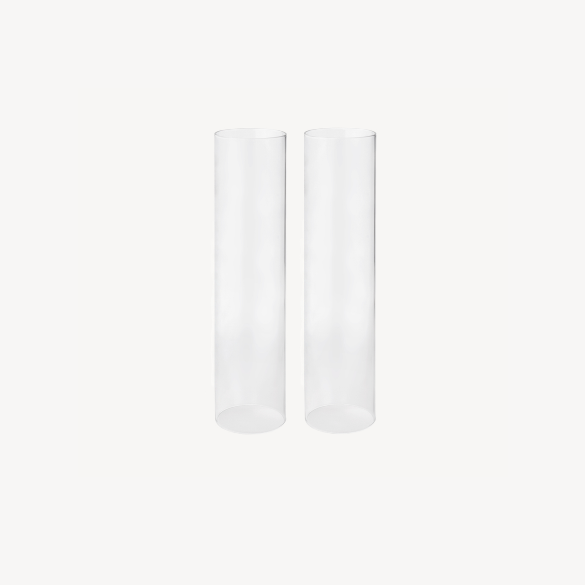 Candle Flair small smooth clear glass candle hurricane cover, 33 cm tall
